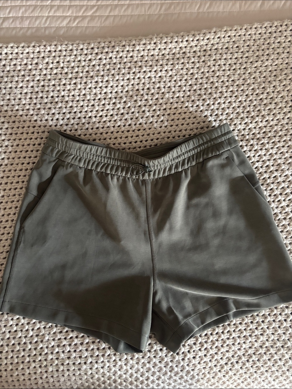 Lululemon softstreme Olive Green Pull-On Shorts